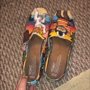 Hand painted, one of a kind Toms